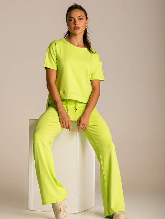 CONJUNTO MOLETINHO PANTALONA COM BLUSA MULLET