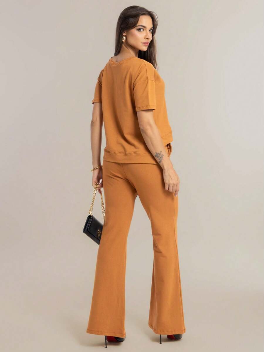 CONJUNTO MOLETINHO PANTALONA COM BLUSA MULLET