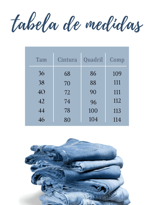 Calça Sarja Alfaiataria Modelagem Reta Areia/Preto/Branca/Caqui Cintura Alta Feminina